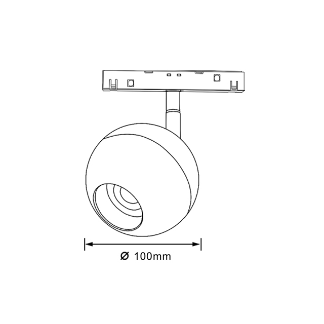 A024 Spherical Magnetic Track Light Spot Light