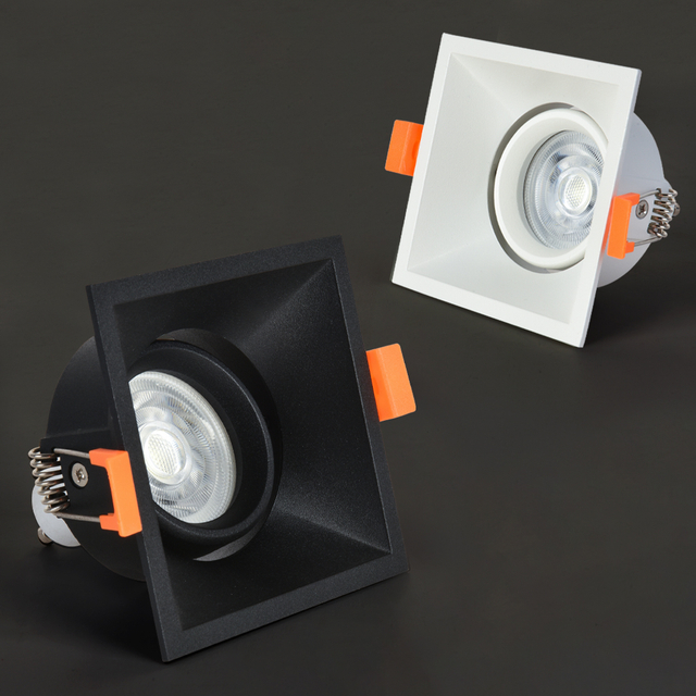 GU10/MR16 Recessed Adjustable Downlights Square And Round Share