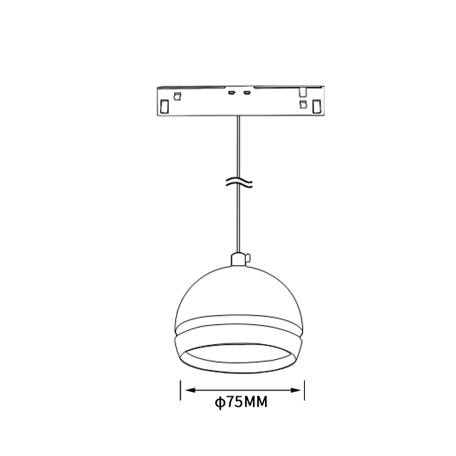 magnetic track pendant light C002 CD