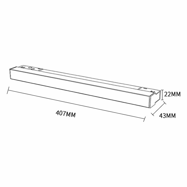 linear magnetic track light A004-CX-12W-X