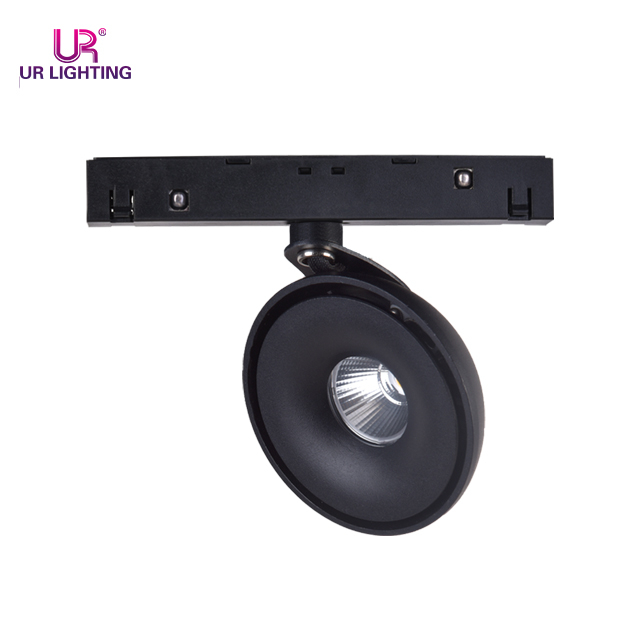 Arc Shape Rotatable Black Magnetic Track Spot Light 8W C124