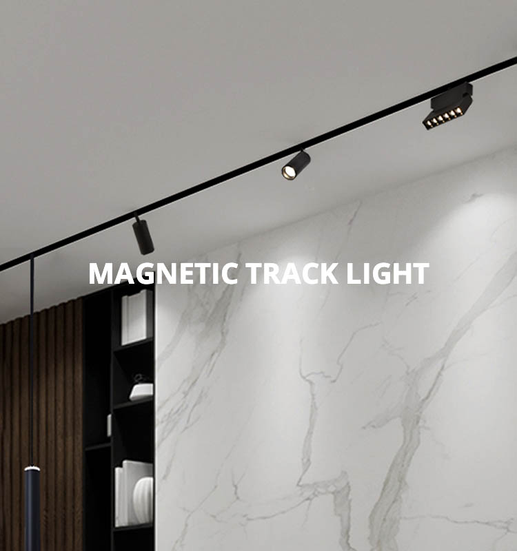 What are the types of magnetic track spot light?