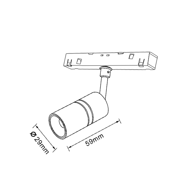 A105 Spotlight Magnetic Track LightA105