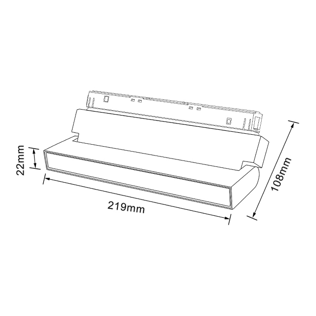 A106 Foldable Linear Magnetic Track Flood Light