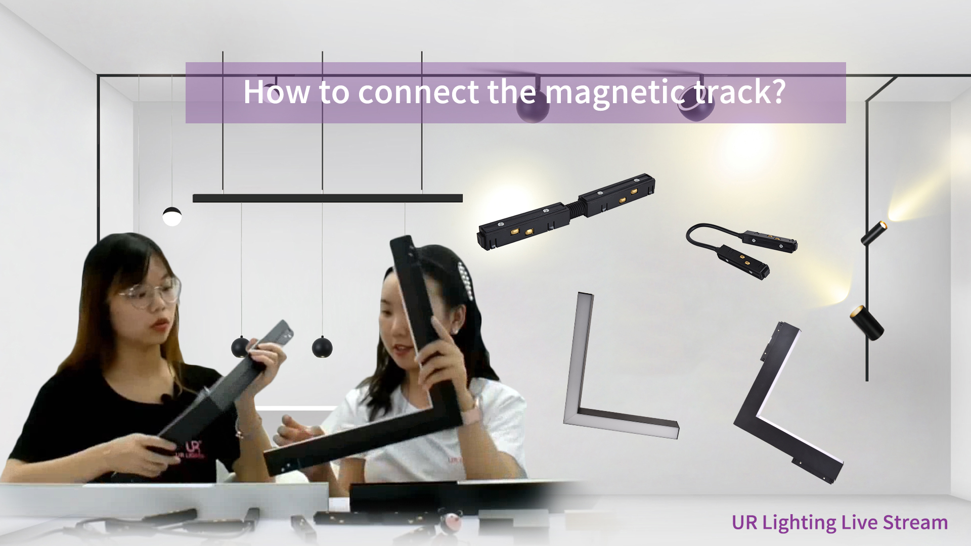 How to connect the magnetic track?