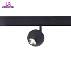 Anti-glare Aluminum Spherical Black Magnetic Track Spot Light 12W A024