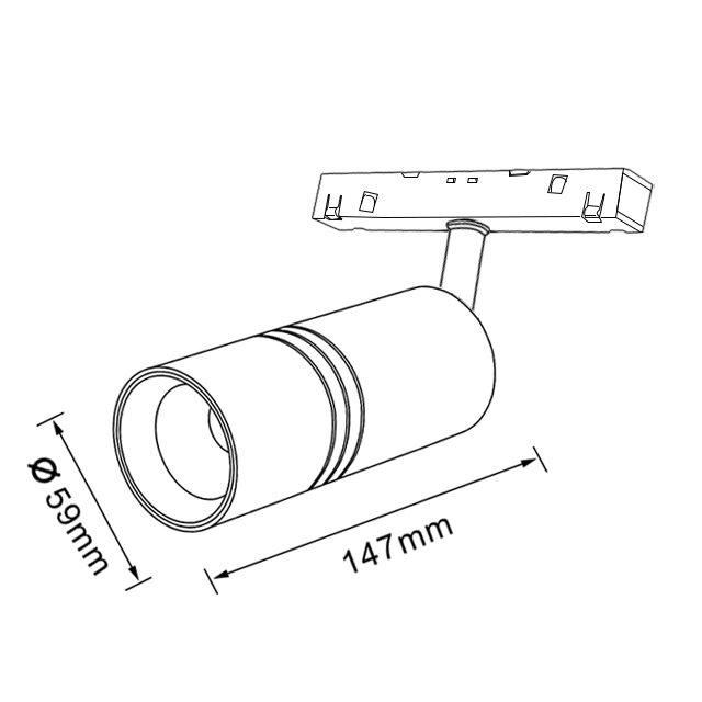 A105 Spotlight Magnetic Track Light