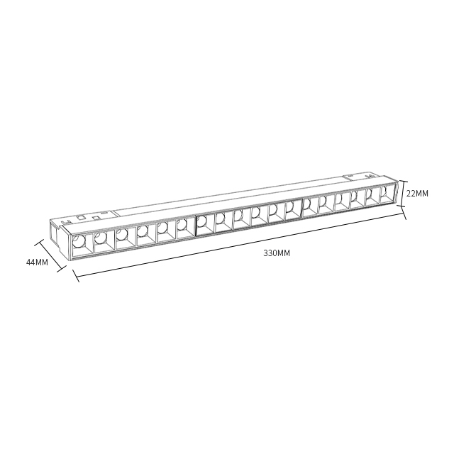 linear magnetic track light A004-CX-10Wlinear magnetic track spot light A005