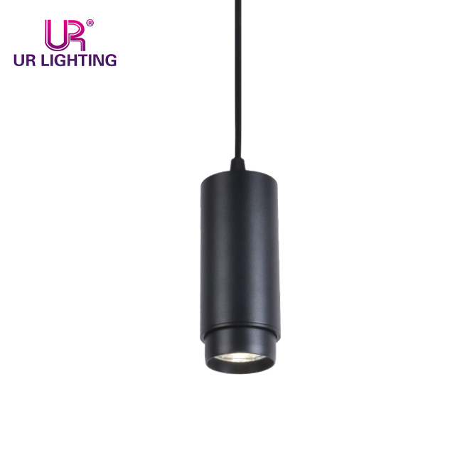 Adjustable Angle Bedroom Black Magnetic Track Pendant Light 7W A046