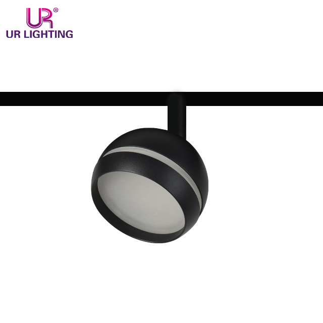 Indoor Modern Half Ball Black Magnetic Track Down Light 9W C002