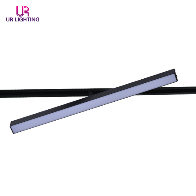 Adjustable Angle Frameless Black Magnetic Track Linear Light 12W A004