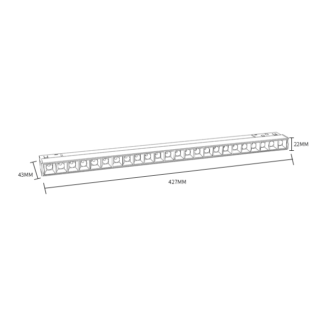 linear magnetic track light A004-CX-10Wlinear magnetic track spot light A005