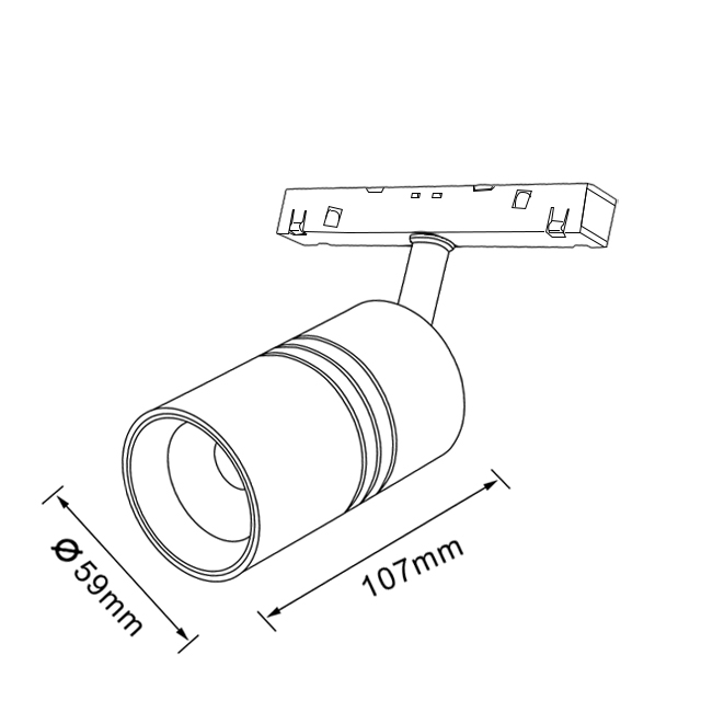 A105 Spotlight Magnetic Track Light