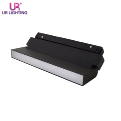 Motorized Foldable Black Magnetic Track Linear Light 12W A106