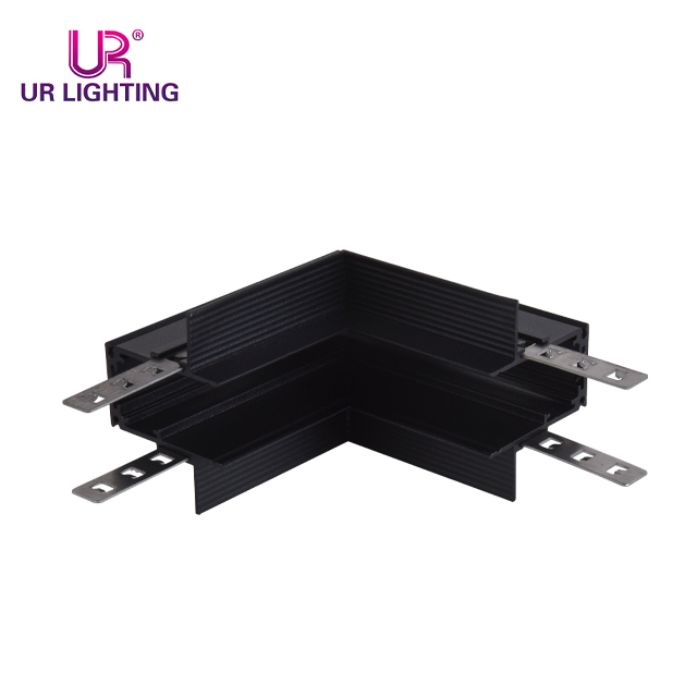 Recessed Mounted Inner Black Mangetic Track Corner