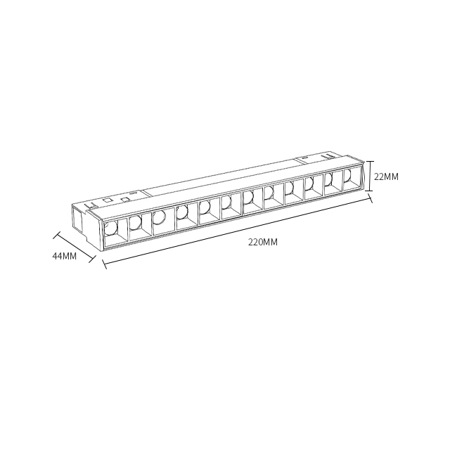 linear magnetic track light A004-CX-10Wlinear magnetic track spot light A005