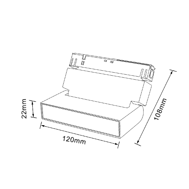 A106 Foldable Linear Magnetic Track Flood Light