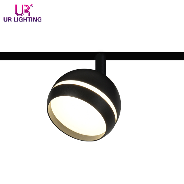 Indoor Modern Half Ball Black Magnetic Track Down Light 9W C002