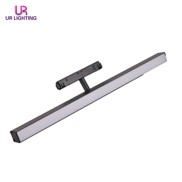 Adjustable Angle Frameless Black Magnetic Track Linear Light 12W A004