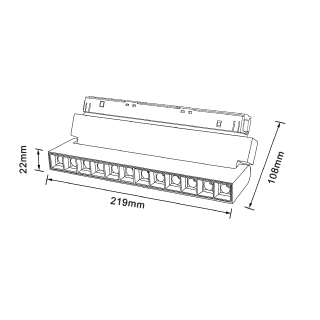 A107 CX Foldable Linear Magnetic Track Light Spotlight