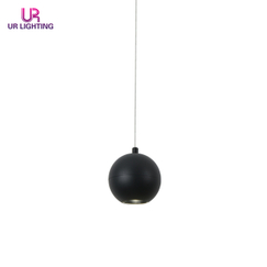 Corridor Black Magnetic Track Spherical Pendant Light 12W A024